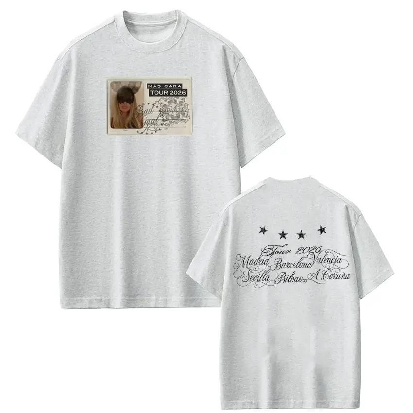 

Singer Bad Gyal 2026 Tour Fashion Print T-shirt Unisex Women Vintage T-shirt Summer Fashion Short-sleeved Casual Loose T-shirts 4XL