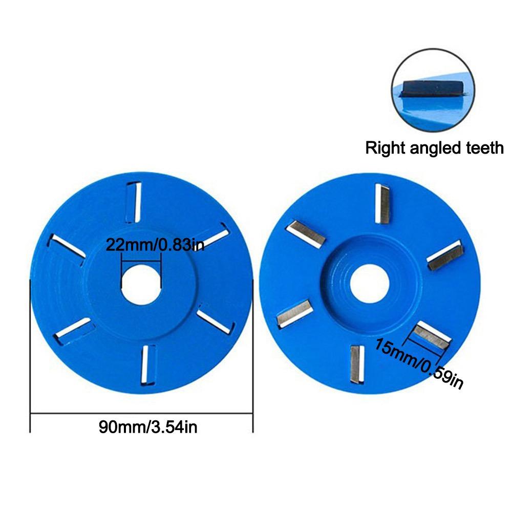 6 Teeth Wood Carving Disc Angle Grinder Accessories 16mm 22mm Arbor Bushing Tea Tray Milling Cutter Woodworking Tool