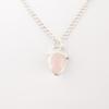 Rose Quartz Gemstone 925 Sterling Silver Jewelry Handmade Pendant For Birthday PP-56-23