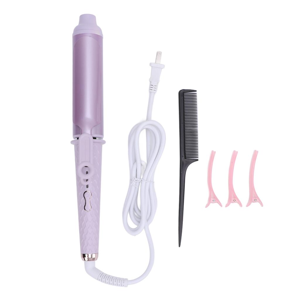 40mm Hair Curling Iron 20 Million Negative Ions Wet and Dry Adjustable Temperature Fast Heating