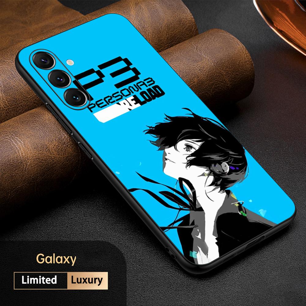 Heiß coole Persona 3 Reload Handyhülle Für Samsung Galaxy S25 S24 S23 S22 S21 S20 Plus Ultra Note20 Weich Schwarz