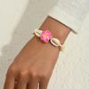 European and American Summer Fashion Necklace, Soft Pottery Flower Shell Bracelet, Woven Adjustment Anklet, Seaside Vacation Jewelry