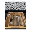 Bamboo Adjustable Drawer Cutlery Holder With 5-7 Compartments Fma896796