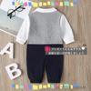 Butter Cream Limited Stock Baby Romper for Long and Featuring a and Bow Size 66cm - Boys, Sleeve, Spring, Summer, Fall, Winter, Year-Round, Stylish,