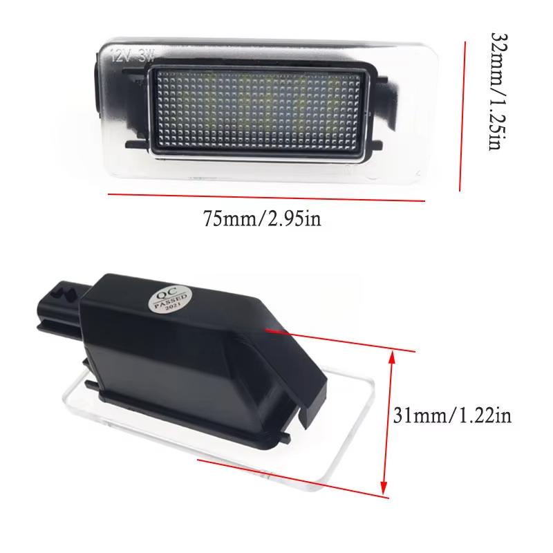 2x 18 LED White Car Number License Plate Lights Lamps Error Free For Nissan Serena C27 2016- Nissan Altima 2019- Car Accessories