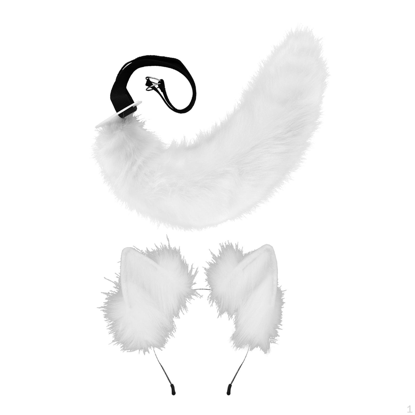

Tail Headband - Fun Costume Accessory for Adults White