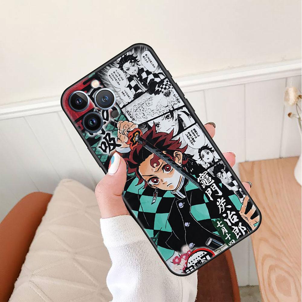 Anime Demon Slayer Kimetsu Pouzdro Pro Apple iPhone 14 Pro Max 13 11 12 Mini SE 7 8 Plus X XS 6 6S Silikonový Kryt na Telefon Měkká Funda
