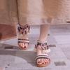 Embroidered Sandals Women's Summer Bohemian Ethnic Style Retro Tassel Roman Trootoe Travel Women's Shoes