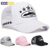 Moda Nova Bonés de Basebol Estampados Unissexo Hip Hop Respirável Proteção Solar Pessoal Malha Versátil Street Snapback Bonés Bonés Trucker