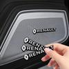 2/4pcs Car Audio Decorate 3D Aluminum Badge Emblem Stickers For Renault Clio Laguna 2 Megane 2 3 D Uster Logan Captur Emblems R888