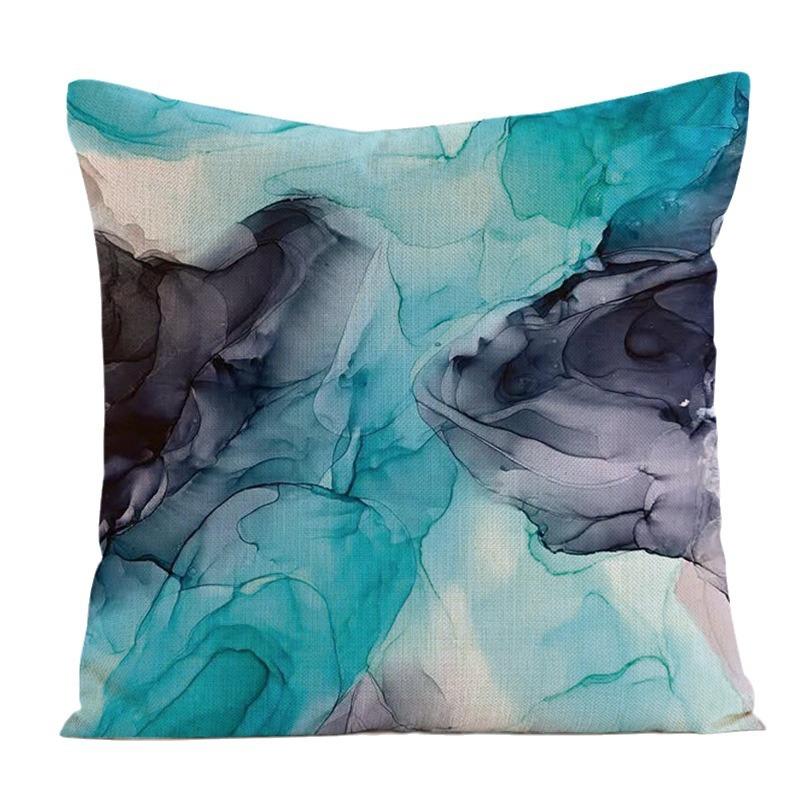 Direct sales Nordic creative three-dimensional retro oil painting flower throw pillow living room sofa bedroom bedside cushion backrest