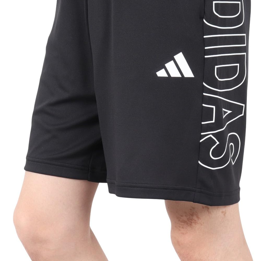 Adidas COOL TRN Shorts with Big Black Men's Logo, (KK7274)