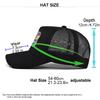Summertime Printed Cap Letter Mesh Breathable Hat Women Men Baseball Cap Sunshade Outdoor Sports Cycling Travel Sun Hat Dad Hat