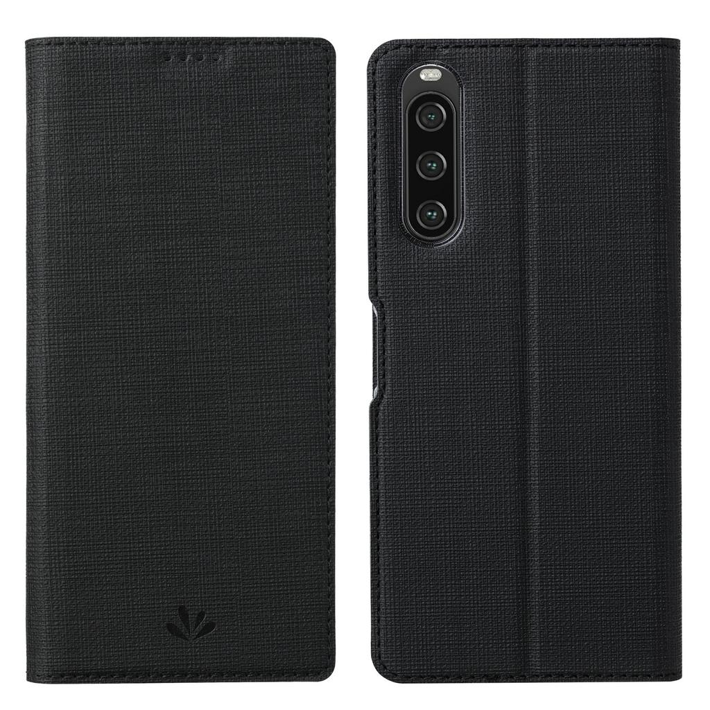 VILI DMX Series for Sony Xperia 10 V Card Slot Phone Case Mobile Phone PU Leather Stand Cover