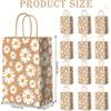12/24PCS Reusable Decorative Gift Sacks Durable Flat Base Gift Packaging 21x15x8cm
