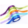 Wire Edge Grosgrain Ribbon Custom Gold Foil Logo Eco-Friendly Polyester Satin Roll Wedding Birthday Christmas Holiday Gift