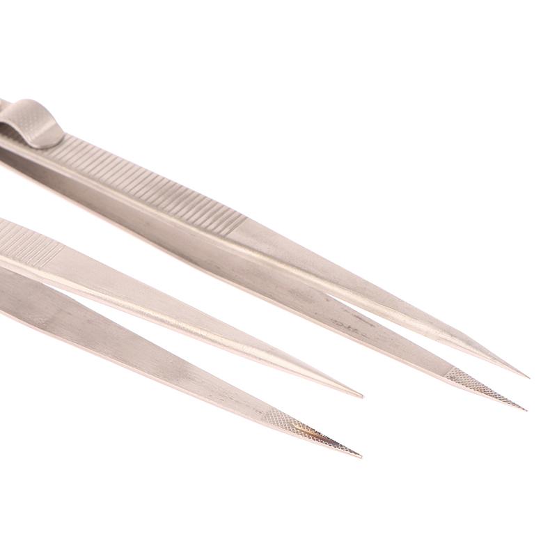 Jewelry Making Tool Tweezers Concave Groove Diamond Stainless Steel Adjustable Craft Tools For Jeweler