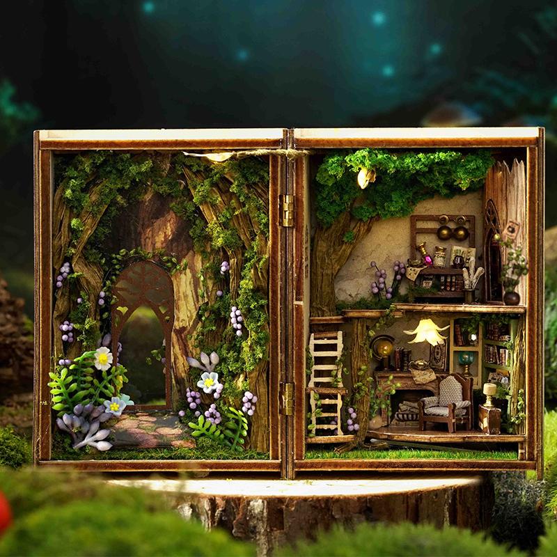 Wooden Mini DIY Doll house Kit For Making And Assembling Room Toys Home Bedroom Decorations With Furniture Dollhouse