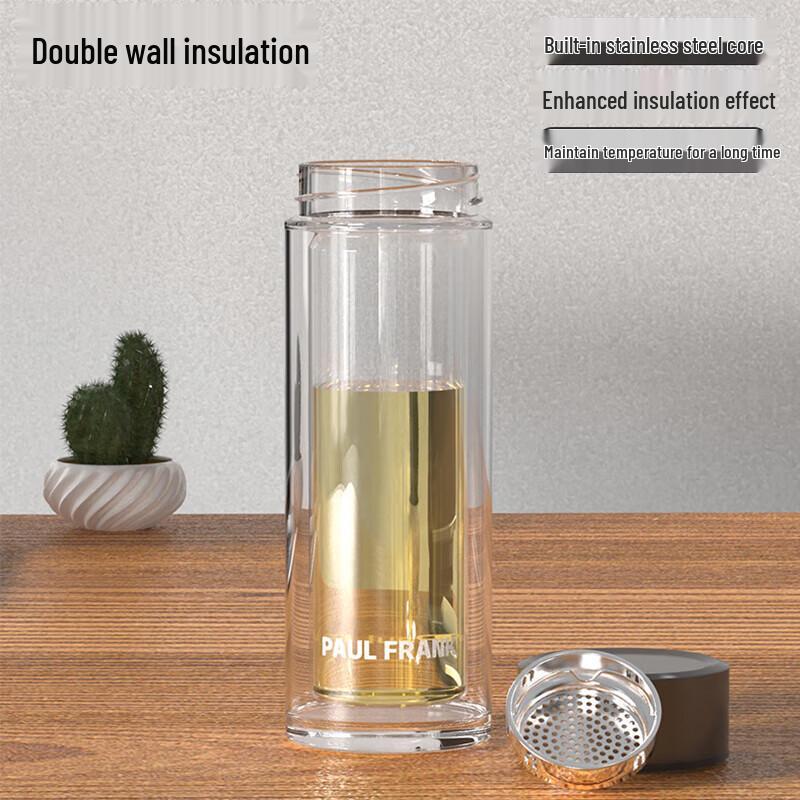 Paul Frank Insulated Glass Tea Infuser Bottle