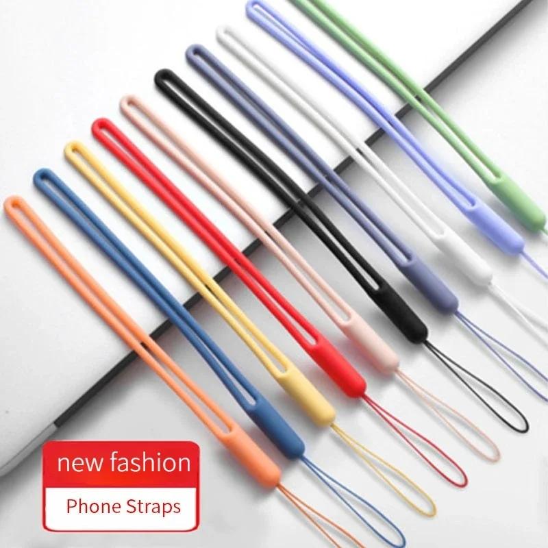 Silicone Wrist Straps Mobile Phone Strap Charms DYM Lanyards for Iphone Strap Camera Keys Cord Lanyard Key Chains Hanging Rope