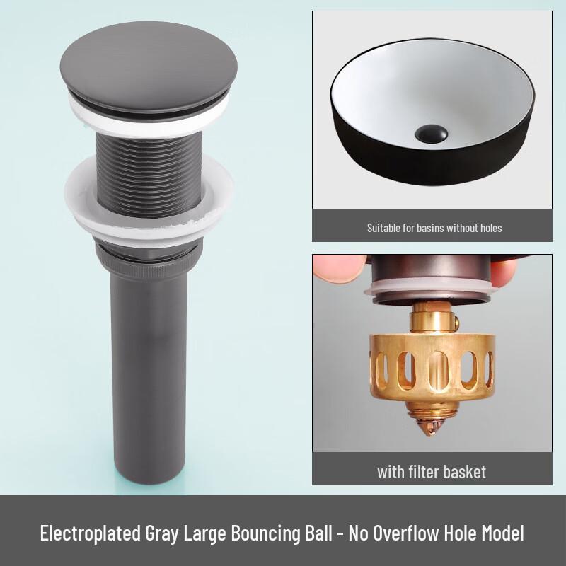 LANGZHIWEN Pop-up Bathroom Sink Drain with Basket