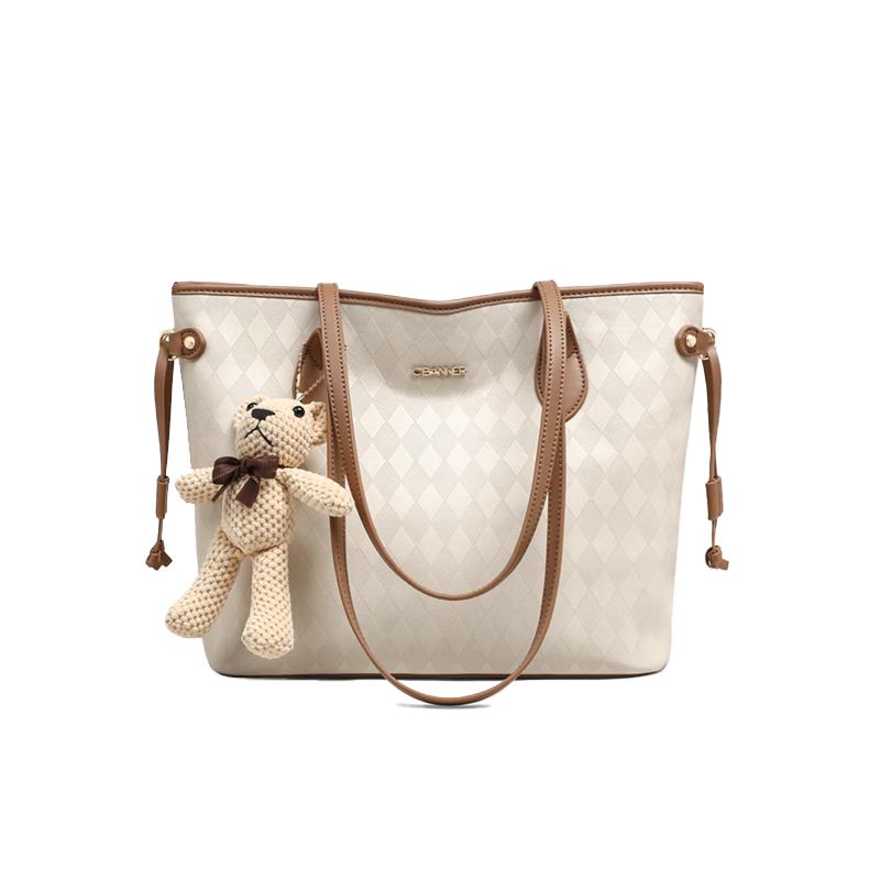 C.BANNER Women's Large Leather Tote Bag