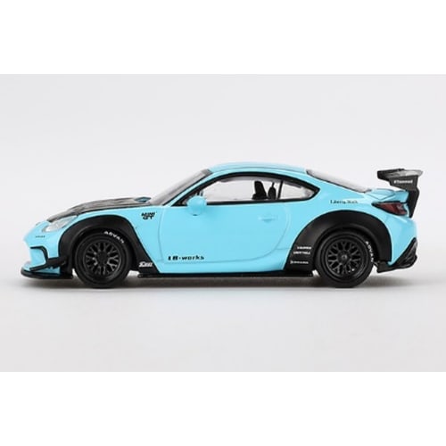 MINI GT 1/64 Scale Toyota GR86 LBNation Baby Blue (Right-Hand Drive) Finished Model MGT00873-R