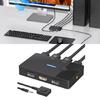 8K USB KVM Device HDTV Switcher Box Splitter Display Equipment USB Switcher for 2 PC Sharing Keyboards Mouse Printer
