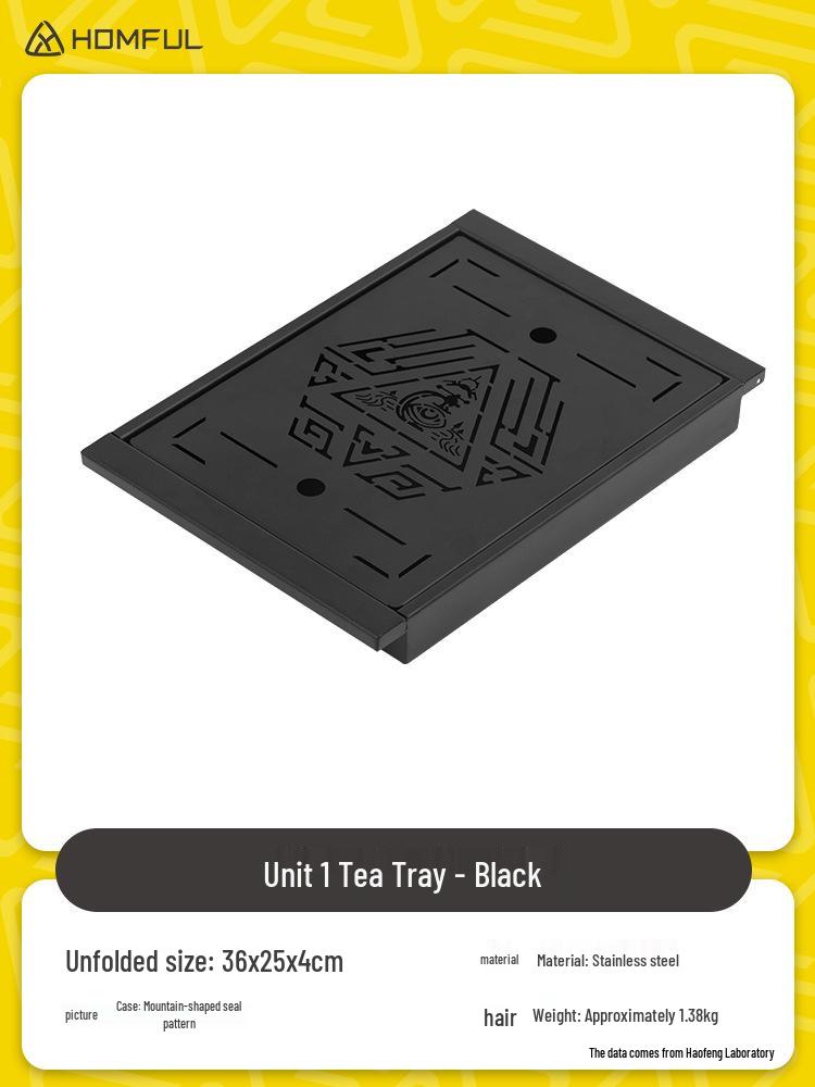 Hao Feng Portable Outdoor Camping Tea Tray - Multifunctional and Lightweight