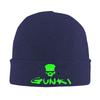 Gunki Logo Angling Skull Fishing Gunki Warm Knitted Cap Fashion Bonnet Hat Autumn Winter Outdoor Beanies Hats for Unisex Adult