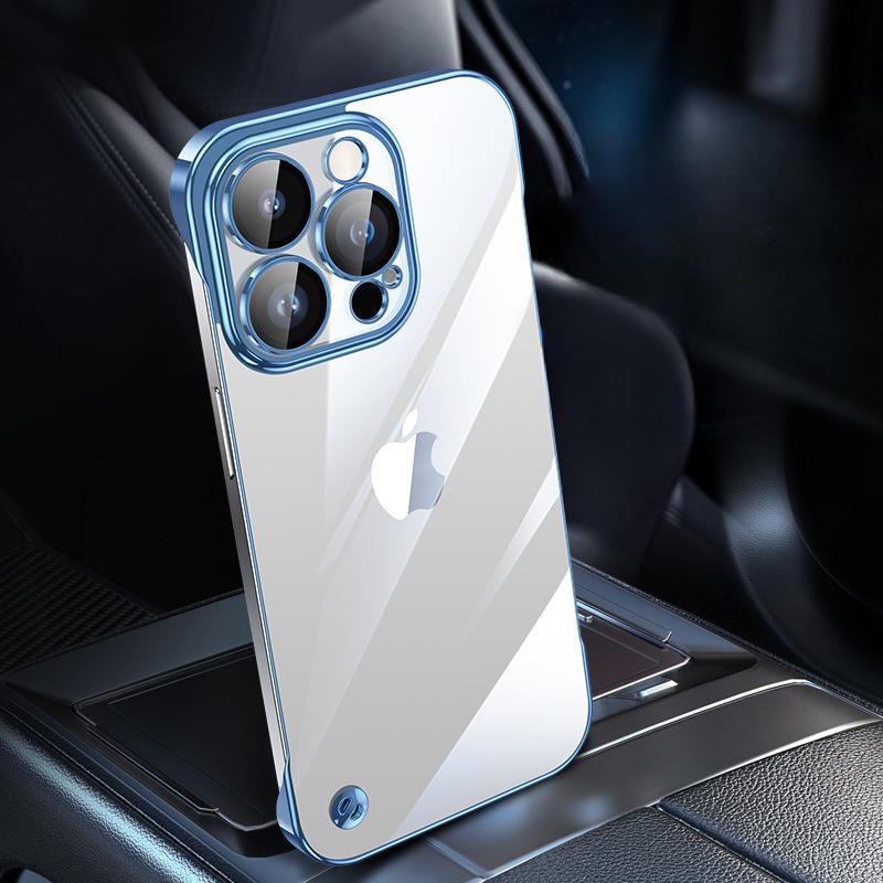 PC Frameless Electroplating 16PRO Suitable for IPhone 15 Mobile Phone Case Ultra-thin Transparent Hard Shell Apple 14 Protective Case