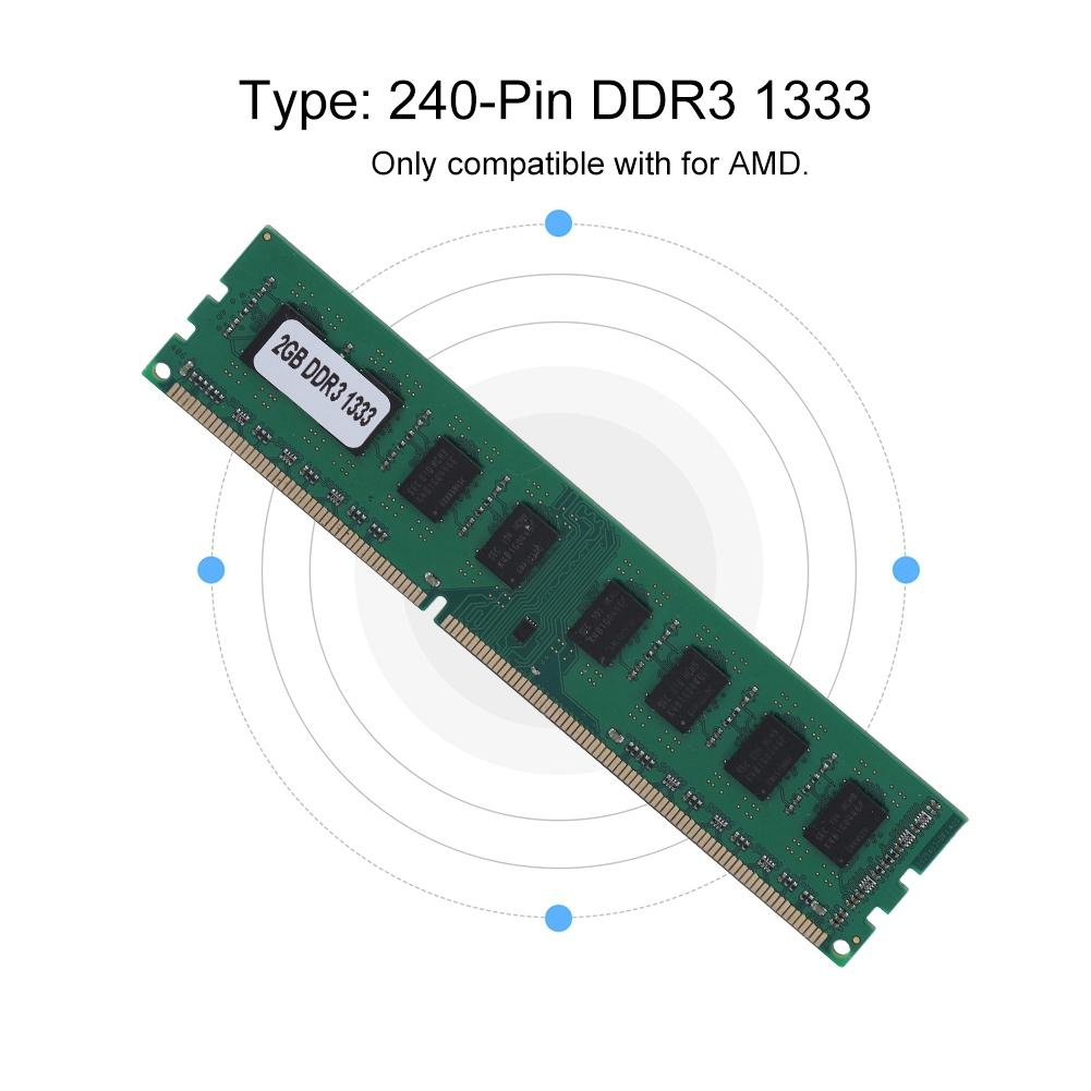 2GB DDR3 1333MHz 240Pin For AMD Desktop Motherboard Dedicated Memory RAM