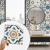 20pcs Bohemian Style Tiles Wall Sticker Kitchen Backsplash Bathroom Cupboard Renovation Peel and Stick Waterproof Art Wall Decals