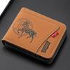Retro Men's Wallet Money Clip Large Capacity Zipper Short Coin Purse Card Holder High Quality Purse