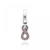 PAndora 792766c01 Sparkling Infinity Pendant And Dangle Silver Charm