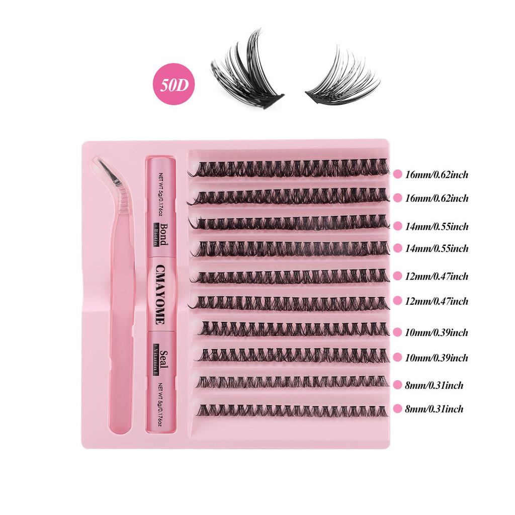Diy Segmented Single Tuft Of Hair 120 Tufts Of False Eyelashes 8-16Mm Eyelashes Dense Curl
