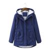 Hooded Fashion Trend Lamb Flannel Women's Thickened Warm Parka - Wrinkle Resistant Lightweight Soft Comfortable Long Sleeve Down Jacket