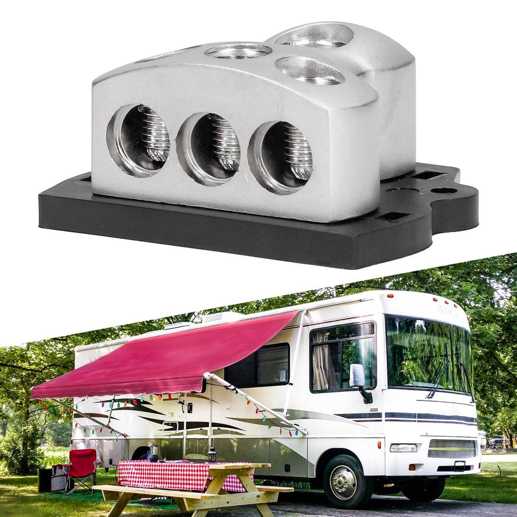 3Way Power Distribution Block     Holder Distributor Connecting Block for Cars