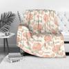 Floral Watercolor Print Blanket Soft Fleece Throw Blanket for Sofa Bed Couch Decorative Gift