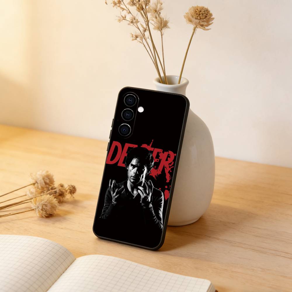 

Dexter Morgan Phone Case Black Silicone Soft For Samsung Galaxy A73,A72,A71,A70,A53,A52,A51 Samsung a31