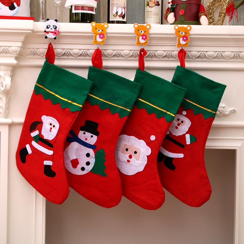 Large Christmas Stockings Gift Decals