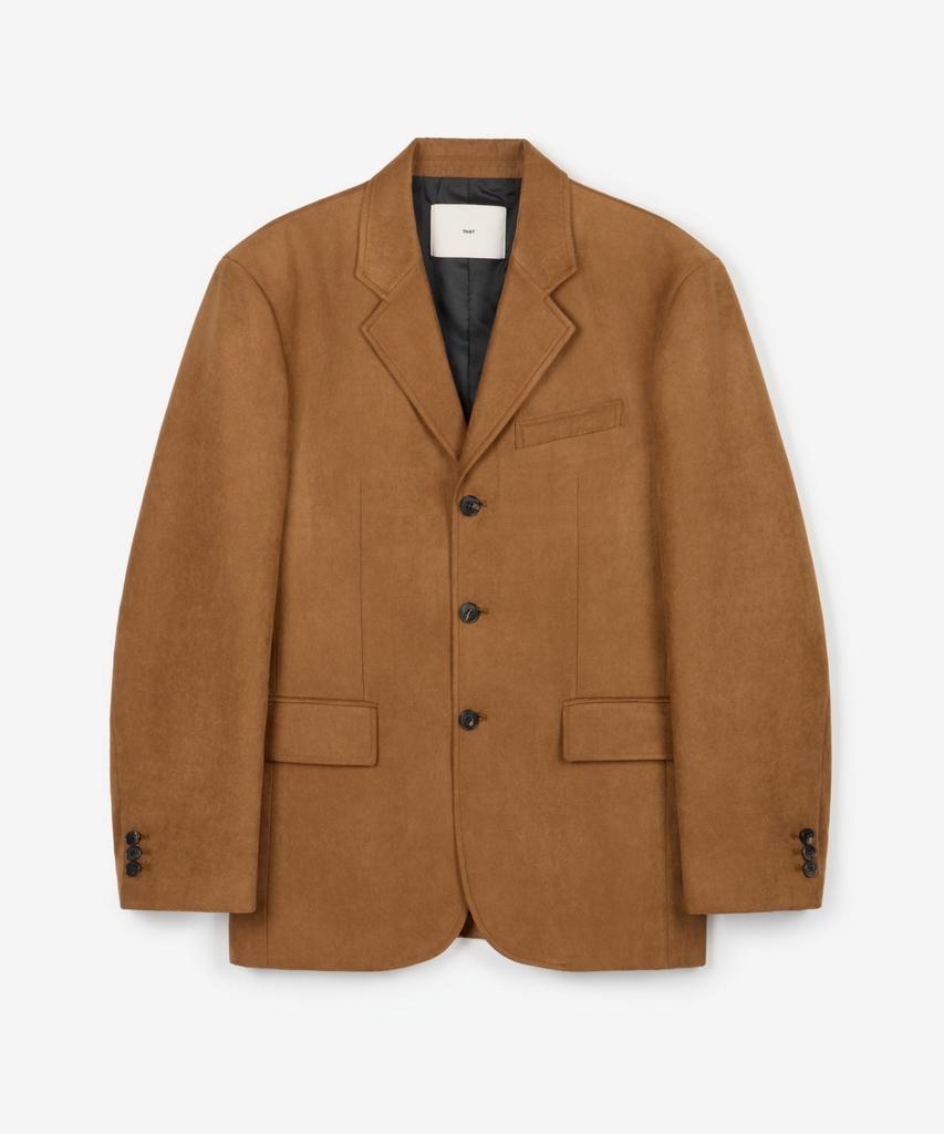 TNGT Faux Suede Jacket (Camel Brown) Tnja6F102Cm