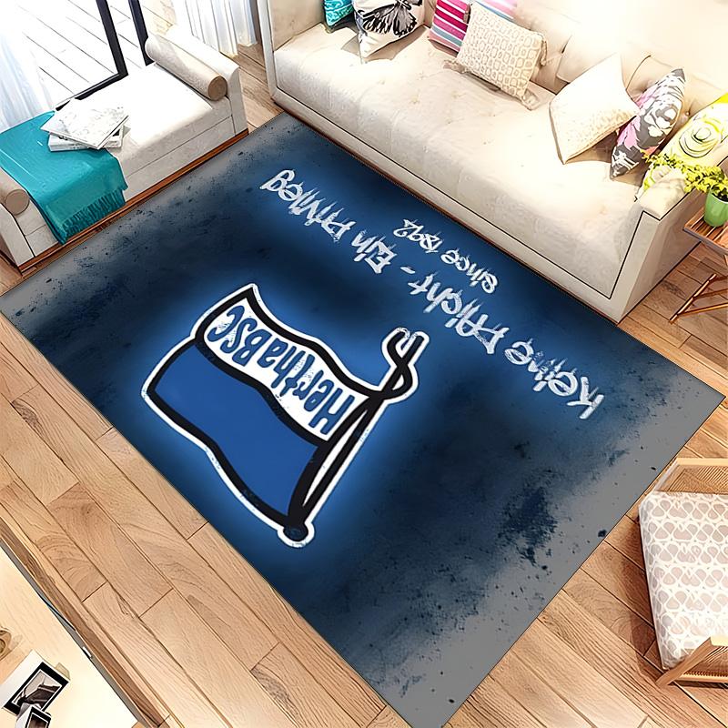 Hertha Berliner Sport Club (19) Rug Suitable For Living Rooms Bedrooms Computer Rooms Dining Areas And Placement Under Tables And Chairs Also An Ideal