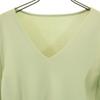 FOXEY made in Japan 7-Minuten-Ärmel V-Ausschnitt Cut 38 Gelblichgrüne Oberteile Damen Gebraucht