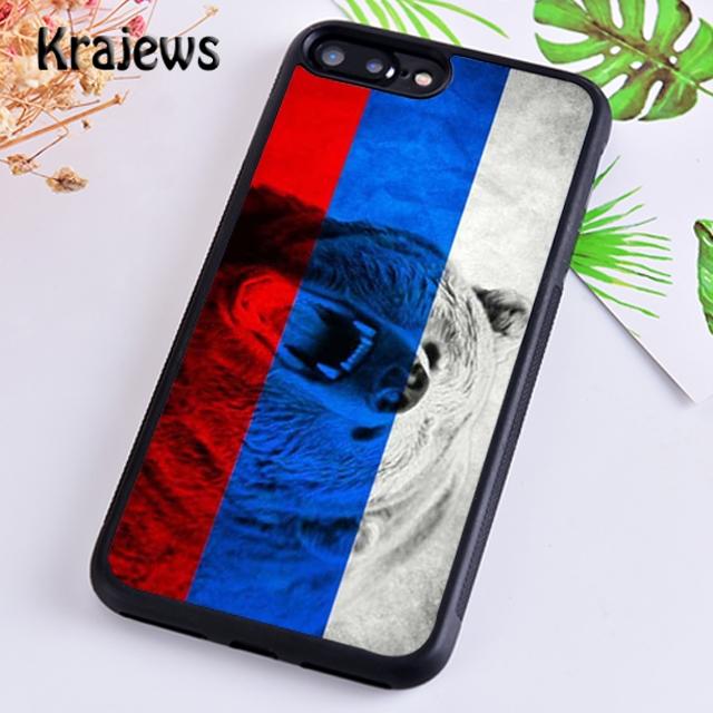 Krajews Moscow Russian Flag Bear Phone Case Cover For iPhone 14 5 6s 7 8 Plus X XR XS 11 12 13 Pro Max Samsung S21 S22ultra Plus