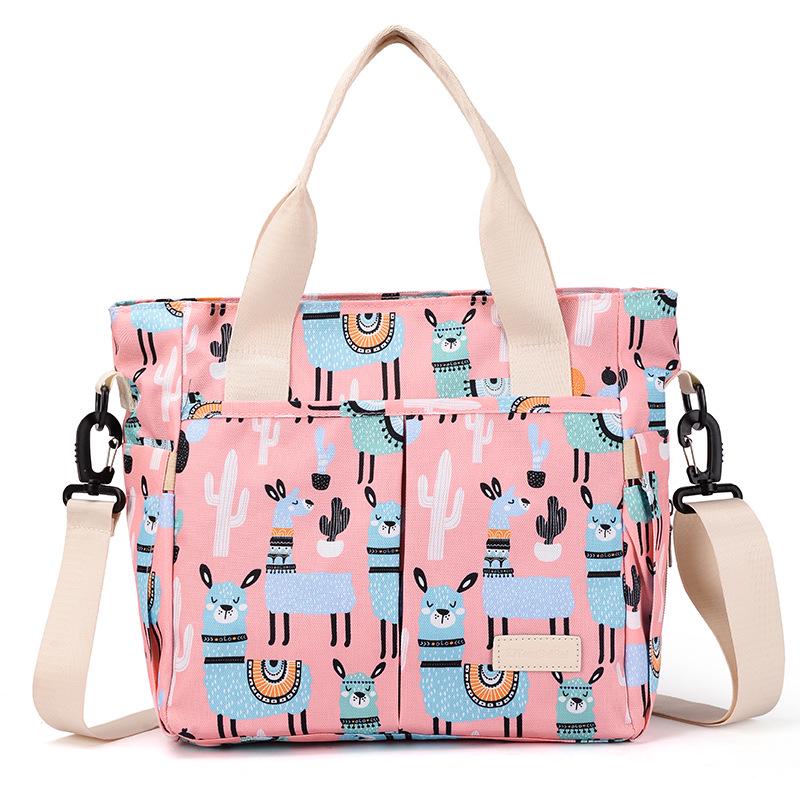 

Contemporary Lightweight Water-Resistant Mom and Baby Handbag with Wet-Dry Separation.