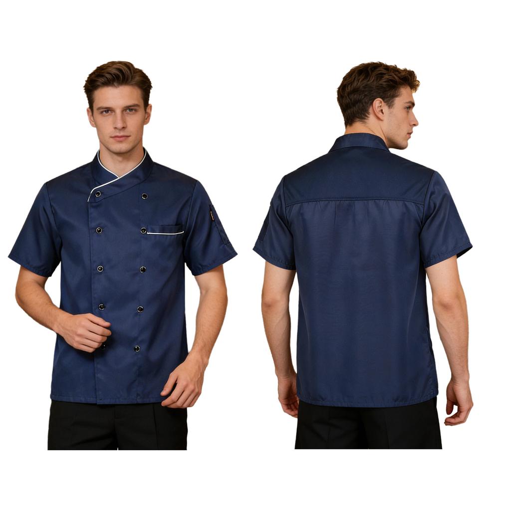 Kochjacke für Unisex, Hotel, Küche, Kantine, Kochmantel, Lebensmittelservice, Arbeitsuniform für Männer und Frauen