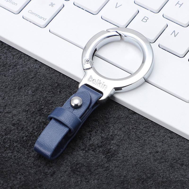 Personalized Anti Loss Key Pendant Leather Keychain Car Key Holder Portable Carabiner Waist Belt Buckle Durable Key Ring For Men