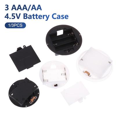 1/3 Stück 3 AAA/AA 4,5V Batteriegehäuse mit Schalterabdeckung Eingebetteter Batteriehalter Batterieaufbewahrungsboxen Schalterbuchsenbehälter