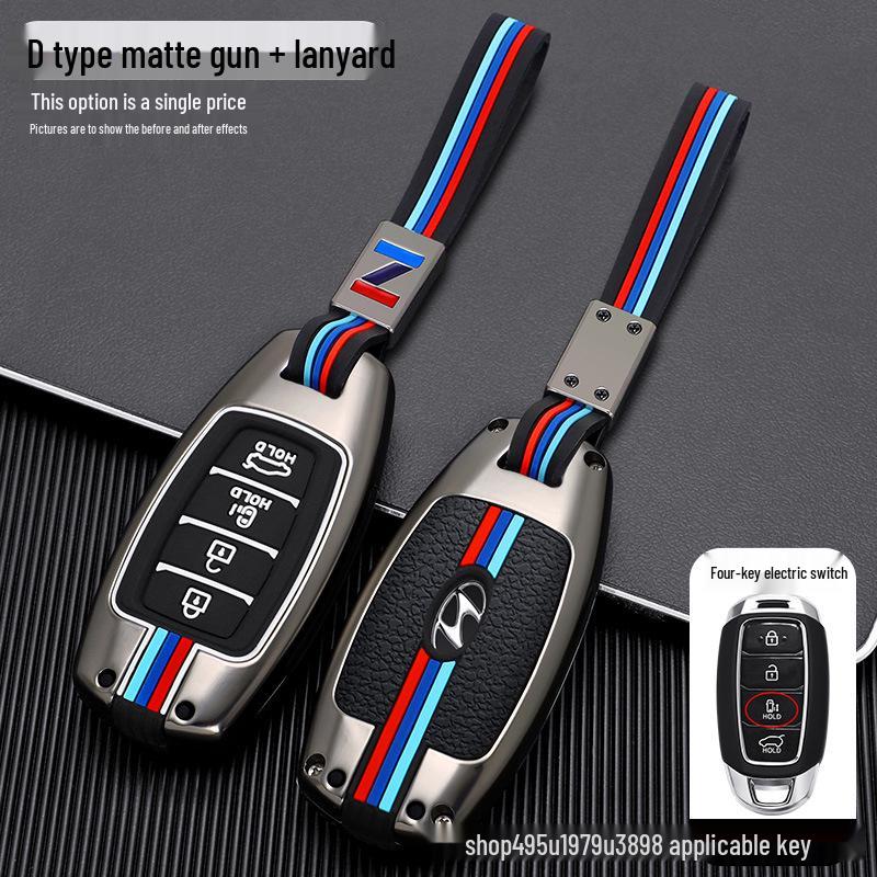Elantra Key Case for Hyundai: Metal Shell for Mistra/Festa/ix35 Models 2022